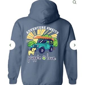 Puppie Love Adventure Awaits hoodie